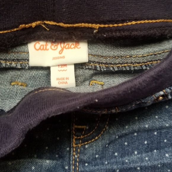 3 Pairs 12 Month Jeans Osh Kosh Cat & Jack Carters - Picture 3 of 4